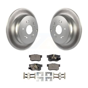 Rear Coated Disc Brake Rotors And Ceramic Pads Kit For Honda CR-V Acura RDX KGT-101501
