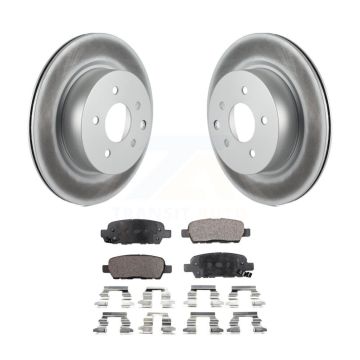 Rear Coat Brake Rotor Ceramic Pad Kit For INFINITI Nissan Maxima G37 QX50 EX35 370Z G35 Z KGT-101508
