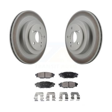 Rear Coated Disc Brake Rotors And Ceramic Pads Kit For Subaru Legacy KGT-101512