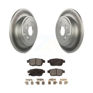 Rear Coated Disc Brake Rotors And Ceramic Pads Kit For 2006-2014 Honda Ridgeline KGT-101514