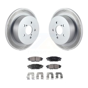 Rear Coated Disc Brake Rotors And Ceramic Pads Kit For Subaru Outback Legacy KGT-101515