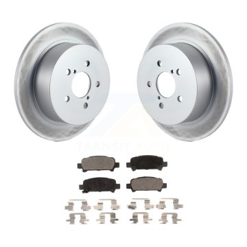 Rear Coat Brake Rotor Ceramic Pad Kit For 2008-2009 Subaru Legacy With 17" Factory Wheels KGT-101516