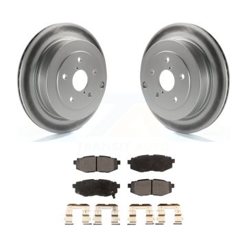 Rear Coated Disc Brake Rotors And Ceramic Pads Kit For Subaru Tribeca B9 KGT-101519