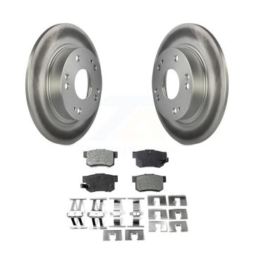 Rear Coated Disc Brake Rotors And Ceramic Pads Kit For Honda Civic Acura CSX ILX KGT-101523