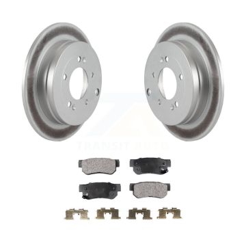Rear Coated Disc Brake Rotors And Ceramic Pads Kit For 2006-2009 Hyundai Azera KGT-101525