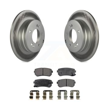 Rear Coated Disc Brake Rotors And Ceramic Pads Kit For Hyundai Tucson Sonata Kia Cadenza KGT-101527