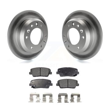 Rear Coated Disc Brake Rotors And Ceramic Pads Kit For Kia Sedona Hyundai Entourage KGT-101536