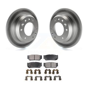 Rear Coated Disc Brake Rotor Ceramic Pad Kit For Hyundai Entourage Kia Sedona To 04/27/06 KGT-101537