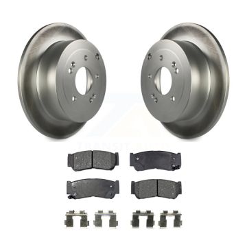 Rear Coated Disc Brake Rotors And Ceramic Pads Kit For 2007-2009 Hyundai Santa Fe KGT-101543
