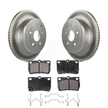 Rear Coat Disc Brake Rotor Ceramic Pad Kit For Lexus IS250 IS350 GS350 GS300 GS450h GS430 KGT-101546