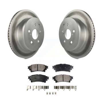 Rear Coated Disc Brake Rotors And Ceramic Pads Kit For Lexus IS350 IS250 KGT-101547