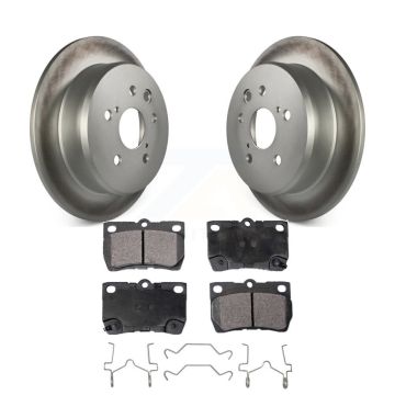 Rear Coated Disc Brake Rotors And Ceramic Pads Kit For Lexus IS250 KGT-101548