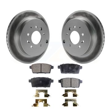 Rear Coated Disc Brake Rotors And Ceramic Pads Kit For Ford Edge Mazda CX-7 Lincoln MKX KGT-101557