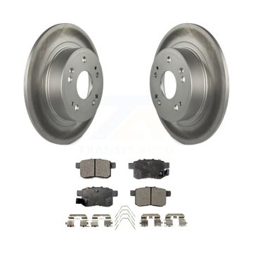 Rear Coated Disc Brake Rotors And Ceramic Pads Kit For Honda Accord Acura TSX KGT-101562