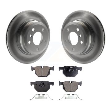 Rear Coated Disc Brake Rotors And Ceramic Pads Kit For BMW X5 X6 KGT-101566