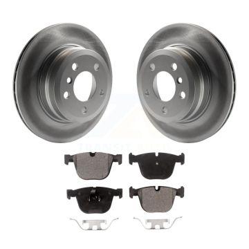 Rear Coated Disc Brake Rotors And Ceramic Pads Kit For 2009 BMW X6 xDrive35i From 10 08 KGT-101567