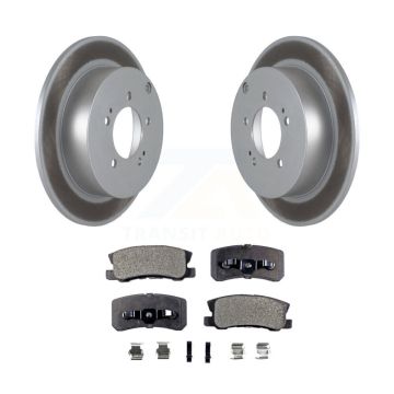 Rear Coated Disc Brake Rotors And Ceramic Pads Kit For Mitsubishi Lancer Outlander KGT-101569