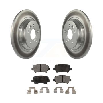 Rear Coated Disc Brake Rotor Ceramic Pad Kit For Volvo XC70 S60 V60 S80 Cross Country V70 KGT-101573