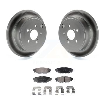 Rear Coat Brake Rotor Ceramic Pad Kit For Subaru Impreza Forester Outback Legacy BRZ FR-S KGT-101581