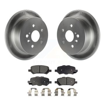 Rear Coated Disc Brake Rotors And Ceramic Pads Kit For 2009-2016 Toyota Venza KGT-101595