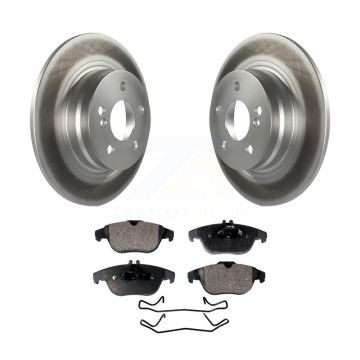 Rear Coated Disc Brake Rotors And Ceramic Pads Kit For Mercedes-Benz C300 C250 C230 KGT-101596