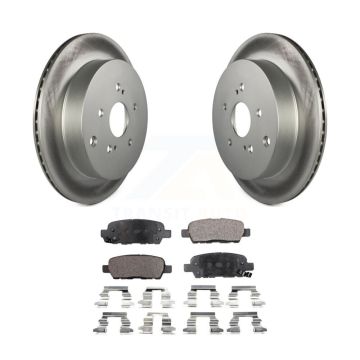 Rear Coated Disc Brake Rotors And Ceramic Pads Kit For 2009-2013 Suzuki Grand Vitara KGT-101598