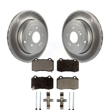 Rear Coated Disc Brake Rotors And Ceramic Pads Kit For Hyundai Genesis Coupe KGT-101602