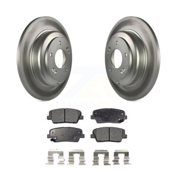 Rear Coated Disc Brake Rotors And Ceramic Pads Kit For Hyundai Genesis Coupe KGT-101603