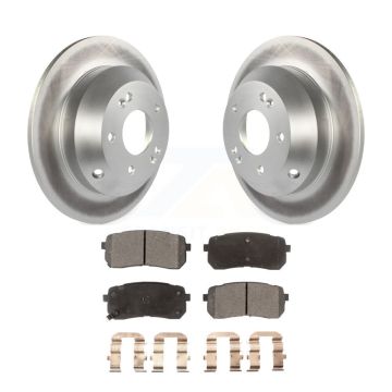 Rear Coated Disc Brake Rotors And Ceramic Pads Kit For 2015-2021 Kia Sedona KGT-101607
