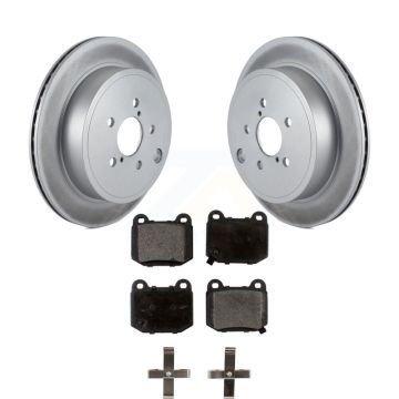 Rear Coat Disc Brake Rotor Ceramic Pad Kit For Subaru BRZ Toyota 86 Without Brembo Brakes KGT-101609