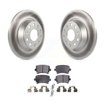 Rear Coat Brake Rotors Ceramic Pad Kit For Volkswagen Tiguan CC Jetta Audi Q3 Quattro GTI KGT-101610