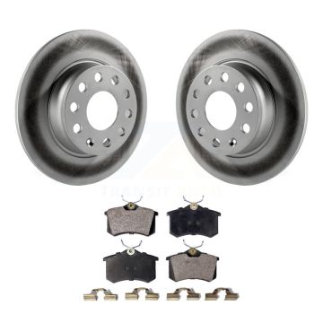 Rear Coated Brake Rotors Ceramic Pad Kit For 10-13 Audi A3 With 272mm Diameter Rotor KGT-101613