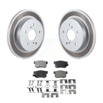 Rear Coated Disc Brake Rotors And Ceramic Pads Kit For 2010-2013 Suzuki Kizashi KGT-101616