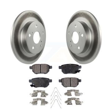 Rear Coated Disc Brake Rotors And Ceramic Pads Kit For 2011-2016 Scion tC KGT-101617