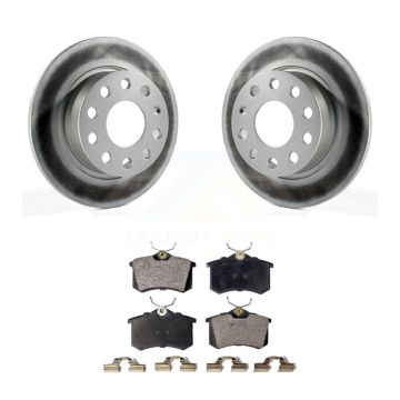 Rear Coat Brake Rotor Ceramic Pad Kit For Volkswagen Jetta Beetle Golf SportWagen Audi A3 KGT-101621