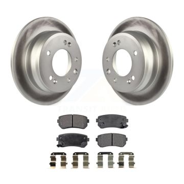Rear Coated Disc Brake Rotors And Ceramic Pad Kit For Hyundai Elantra Tucson Kia Sportage KGT-101624