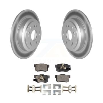 Rear Coated Disc Brake Rotors And Ceramic Pads Kit For Honda Accord Crosstour KGT-101625