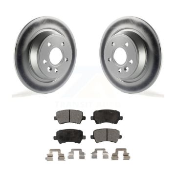Rear Coated Disc Brake Rotors And Ceramic Pads Kit For 2012-2015 Land Rover Range Evoque KGT-101632