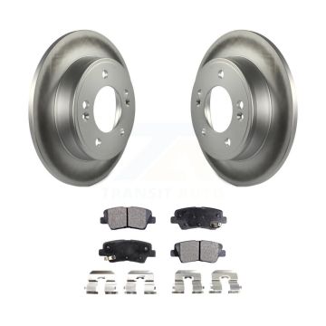 Rear Coat Brake Rotor Ceramic Pad Kit For Hyundai Elantra Kia Forte GT Soul Veloster Koup KGT-101633