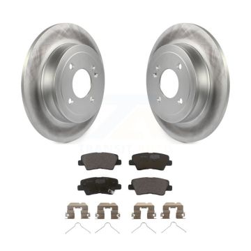 Rear Coated Disc Brake Rotors And Ceramic Pads Kit For Kia Rio Hyundai Accent KGT-101641