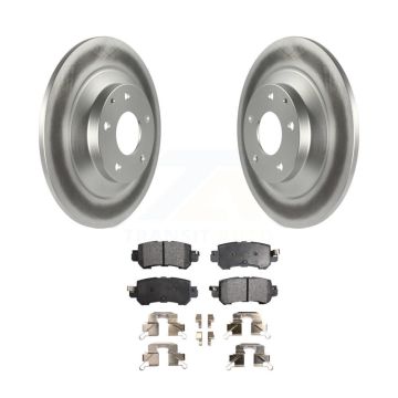 Rear Coated Disc Brake Rotors And Ceramic Pads Kit For 2013-2015 Mazda CX-5 KGT-101645