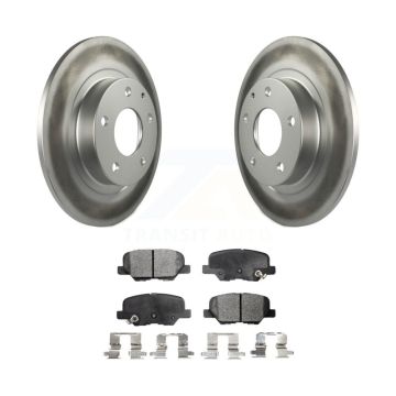 Rear Coated Disc Brake Rotors And Ceramic Pads Kit For 2014-2015 Mazda 6 KGT-101650