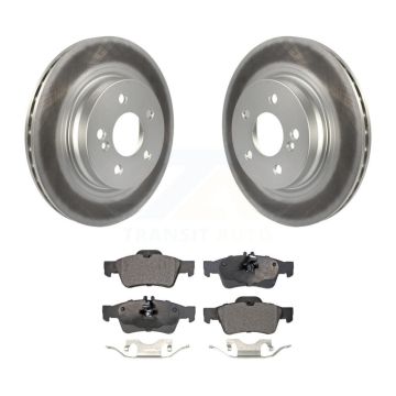 Rear Coated Disc Brake Rotors And Ceramic Pads Kit For Mercedes-Benz E550 KGT-101658