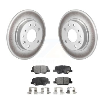 Rear Coated Disc Brake Rotors And Ceramic Pads Kit For Mazda 3 Sport KGT-101662