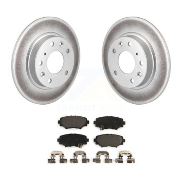 Rear Coated Disc Brake Rotors And Ceramic Pads Kit For Mazda 3 Sport KGT-101663