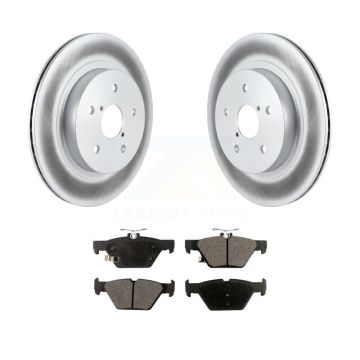 Rear Coated Disc Brake Rotors And Ceramic Pads Kit For Subaru Outback WRX Legacy KGT-101668