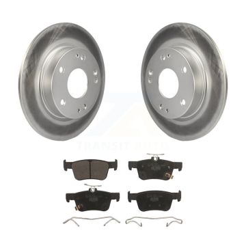 Rear Coated Disc Brake Rotors And Ceramic Pads Kit For Honda Civic KGT-101674