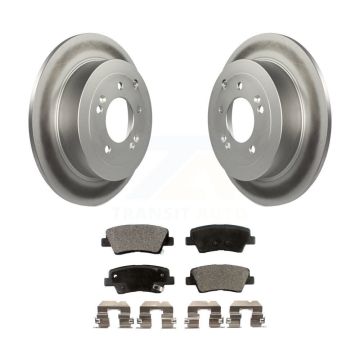 Rear Coated Disc Brake Rotors And Ceramic Pads Kit For Hyundai Tucson Kia Sportage KGT-101675