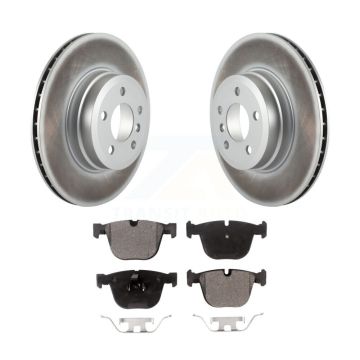 Rear Coated Disc Brake Rotors And Ceramic Pads Kit For BMW X5 X6 KGT-101676