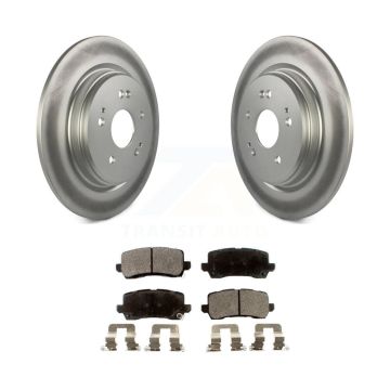 Rear Coated Disc Brake Rotors And Ceramic Pads Kit For 2015-2020 Acura TLX KGT-101678